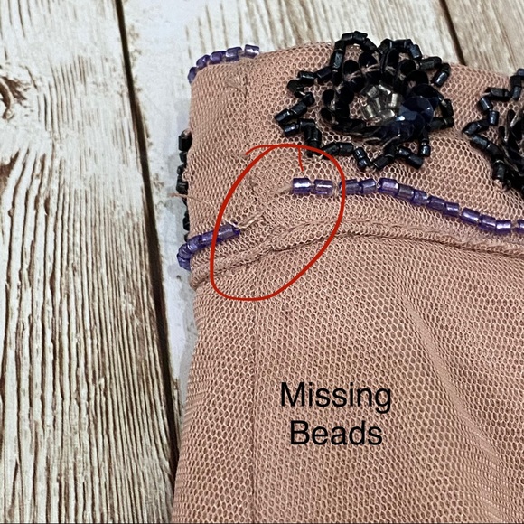 Nasty Gal Studio Joni Embellished Beaded Boho Skirt Size 4 - Picture 14 of 16